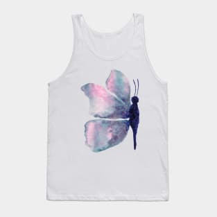 beautiful pink blue purple watercolour butterfly watercolor butterflies butterfly Tank Top